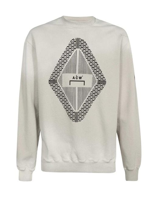 A_COLD_WALL* Gray A-Cold-Wall* Graphic Knit Pullover for men
