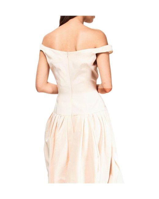 Magda Butrym White Long Maxi Dress