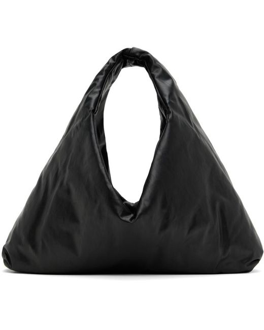 Kassl Black Anchor Drawstring Shoulder Bag