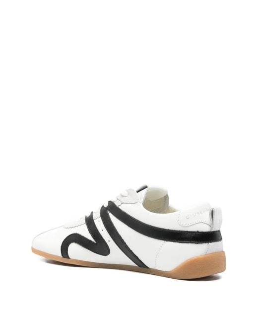 Giuseppe Zanotti White Gz-Top Logo-Detail Sneakers