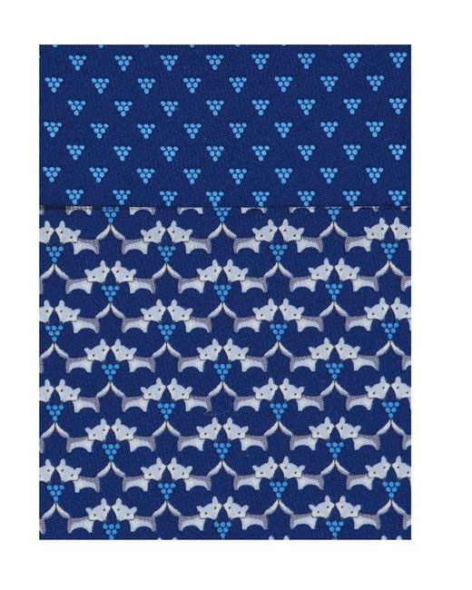 Ferragamo Blue Tales Print Silk Tie for men
