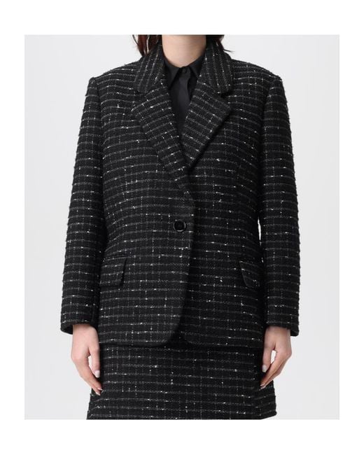 MSGM Black Single Breasted Jacket