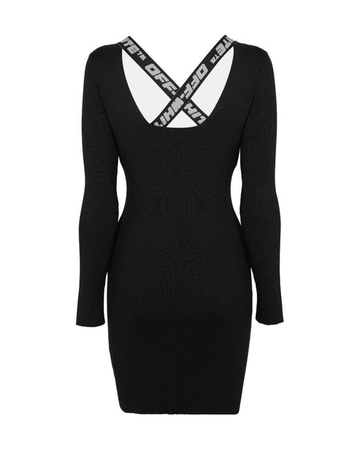 Off-White c/o Virgil Abloh Black Long-Sleeved Dress