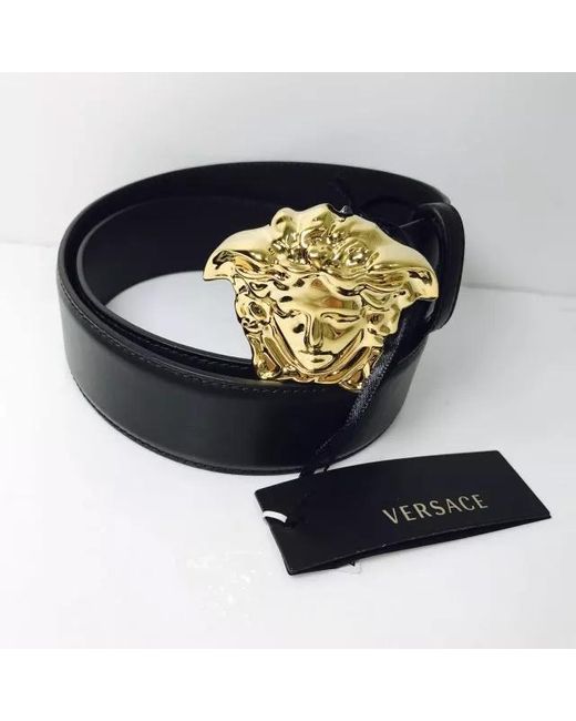 Versace Black Medusa Motif Belt for men