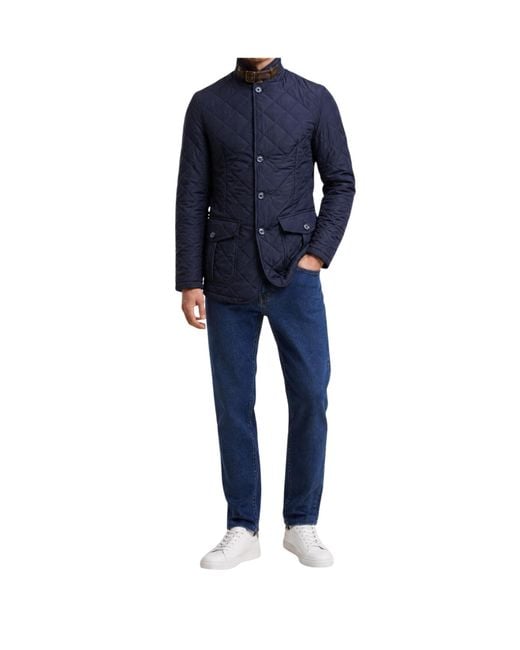 Barbour Blue Quilted Jacket for men