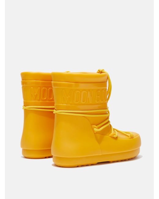 Moon Boot Yellow Low-Cut Rain Boots