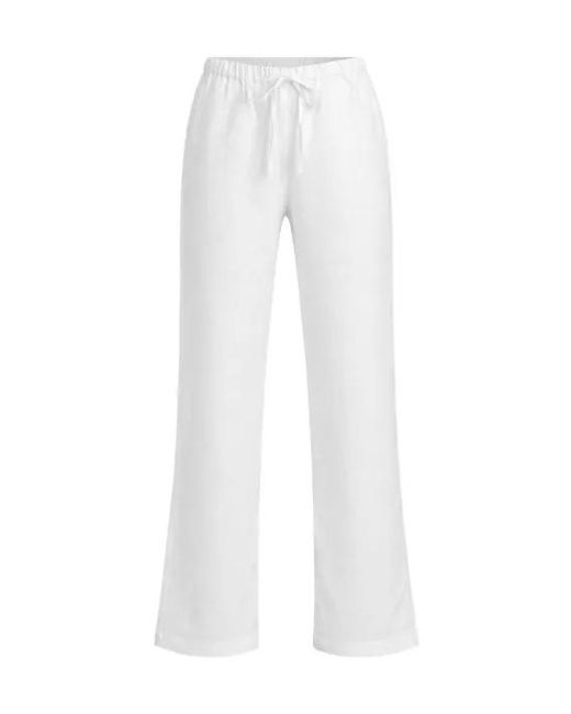 Reformation White Olina Trousers