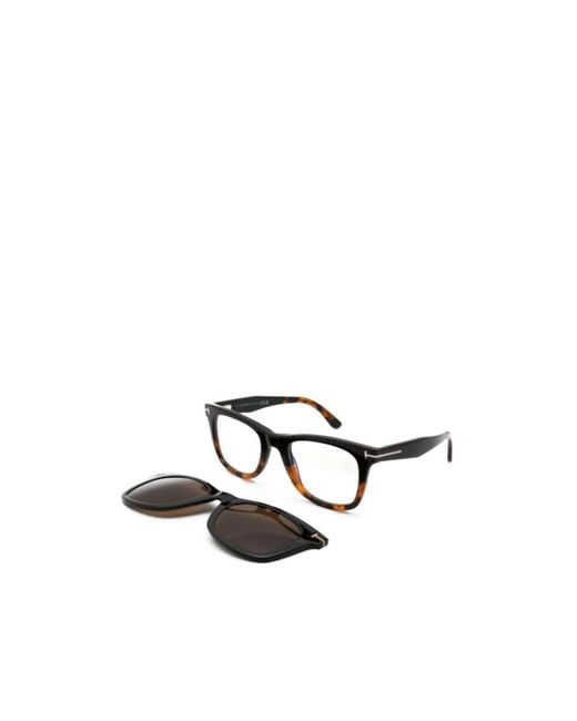 Tom Ford Multicolor Eyewear Logo Plaque Square-Frame Glasses for men
