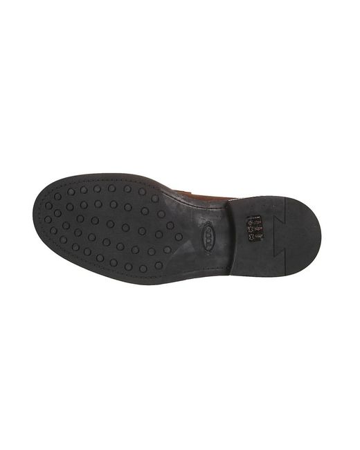 Tod's Brown Penny Bar Loafers for men