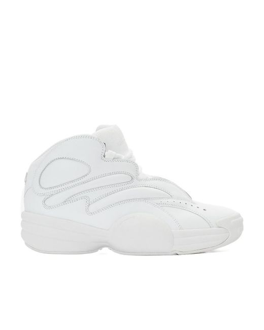 Alexander Wang White Hoop Lace-Up Sneakers