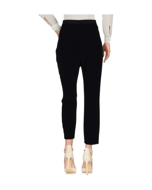 Dolce & Gabbana Black Solid-Color Casual Pants