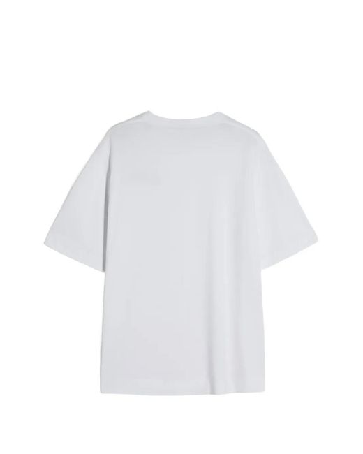 Simone Rocha White Boxy Embellished-Detail T-Shirt for men