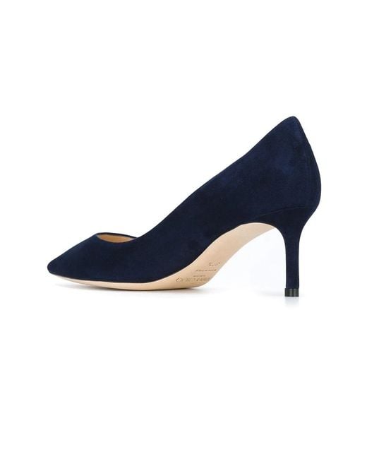 Jimmy Choo Blue Romy 60 Pumps