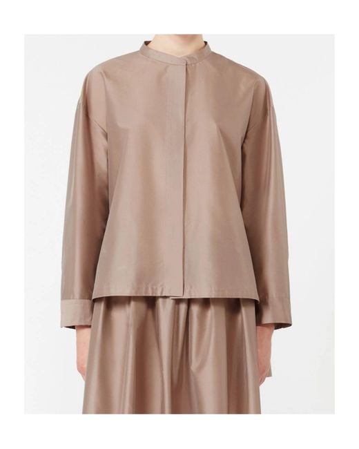 Max Mara Brown 'S Racconto Crewneck Shirt