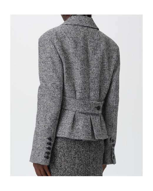 Ermanno Scervino Gray Single-Breasted Suit Jacket