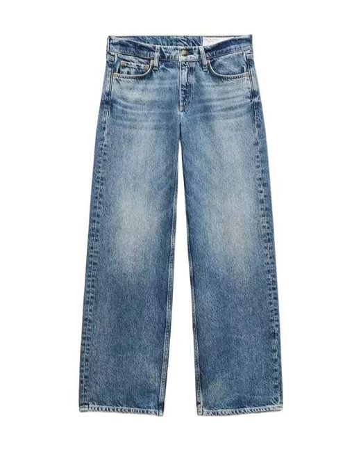 Rag & Bone Blue Straight Jeans