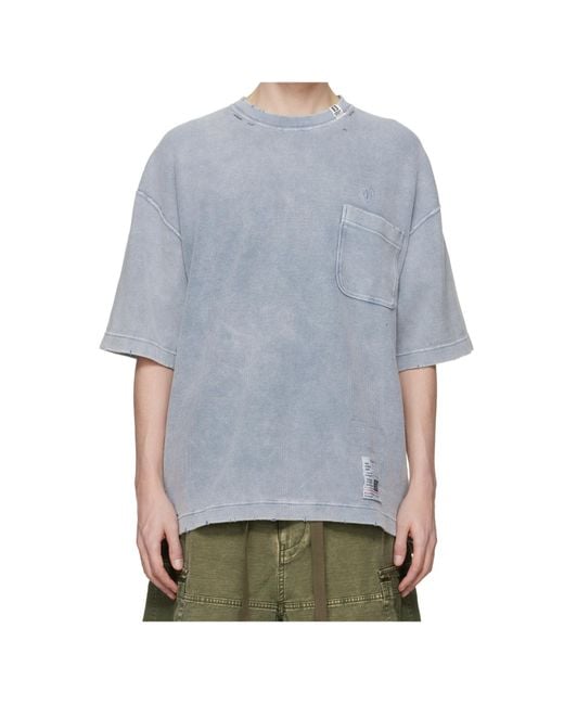 Maison Mihara Yasuhiro Gray Short-Sleeved T-Shirt for men