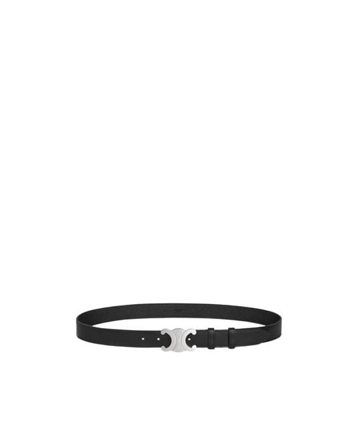 Céline White Triomphe Belt 30Mm for men