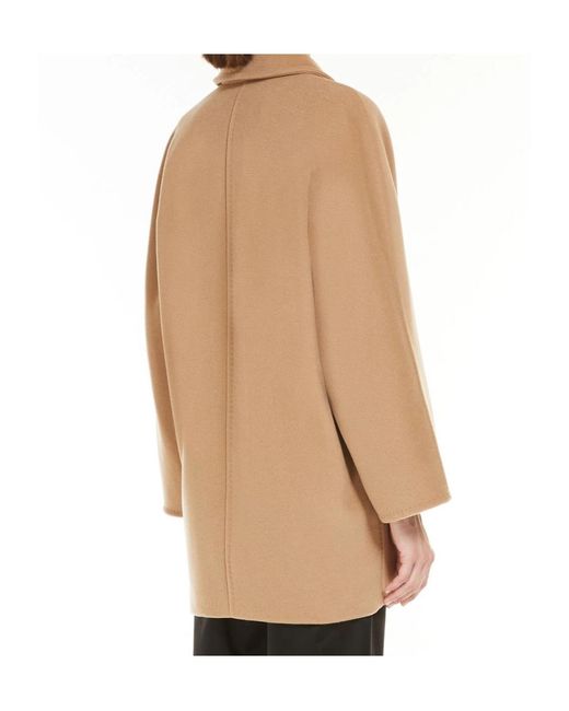 Max Mara Brown Double-Breasted Coat