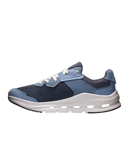 On Shoes Blue Cloudnova Rift Sneakers for men