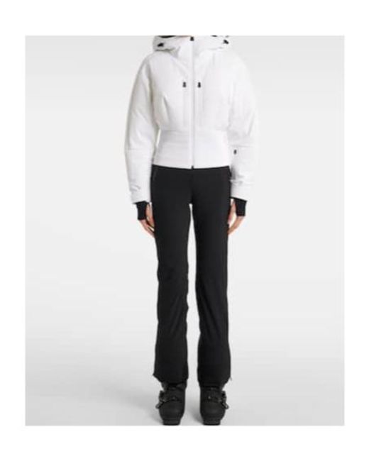 Aztech Mountain White Vertical Nuke Down Ski Jacket