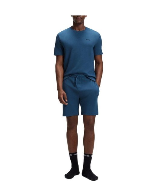 Boss Blue Solid Color T-Shirt for men