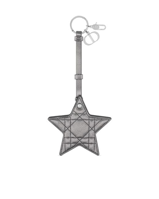 Dior White Star Key Ring With Mirror