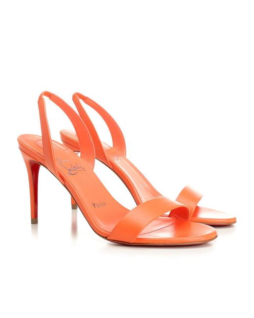 Christian Louboutin Pink O Marylin Leather Sandals