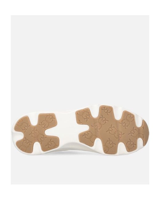 Pinko White Logo-Appliqué Sneakers