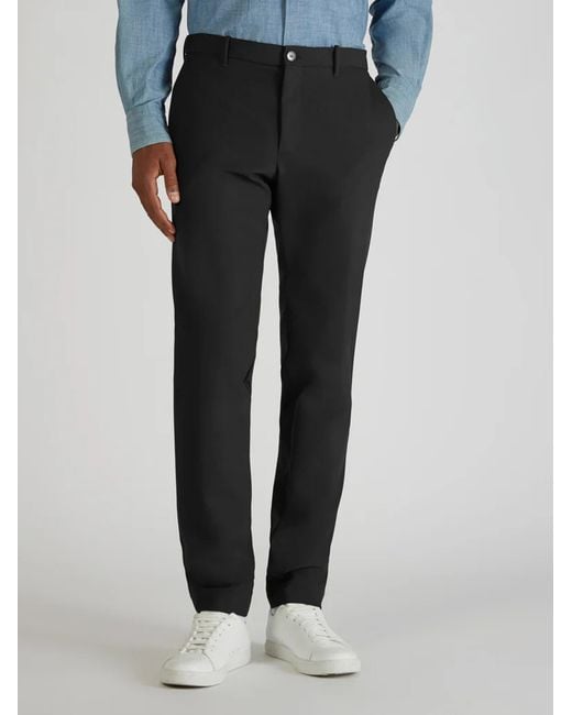 Incotex Black Button-Fastening Trousers for men