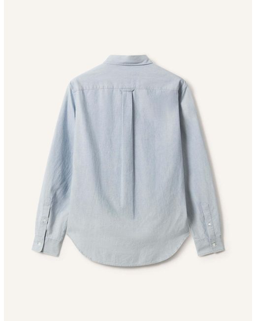 Maison Kitsuné Blue Maison Kitsuné Profile Fox Casual Shirt for men