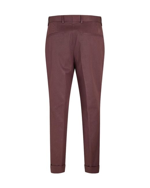 Boss Purple Simple And Casual Pants for men