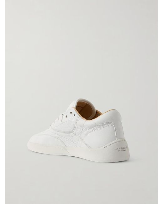 Gabriela Hearst White Round-Toe Low-Top Casual Shoes