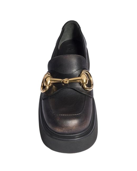 Gucci Black Chunky Loafer With Horsebit