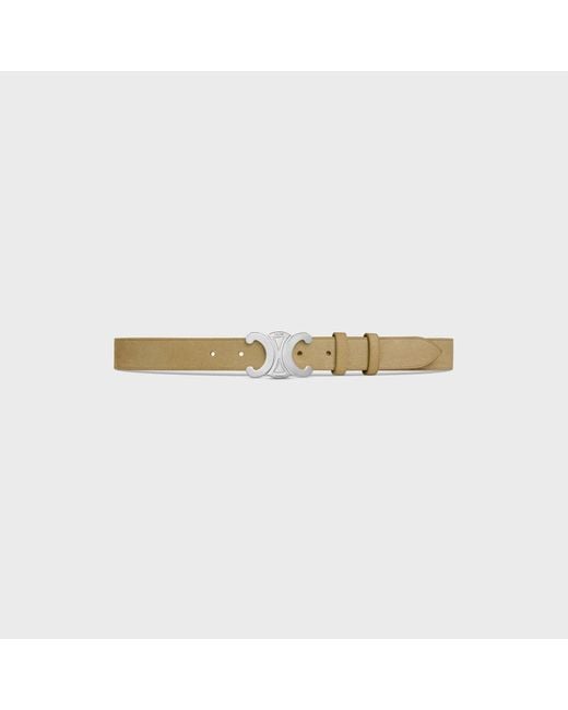 Céline White Triomphe Belt 30Mm for men
