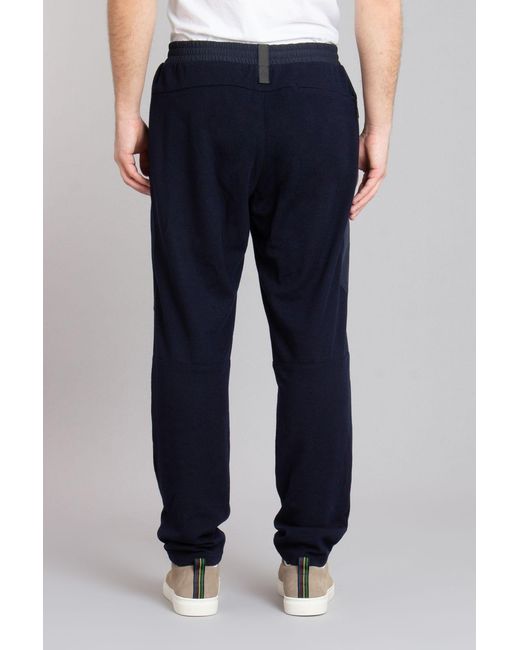 Sease Blue Drawstring Trousers for men