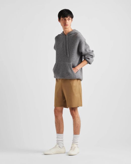 Prada Natural Piqué Bermudas for men
