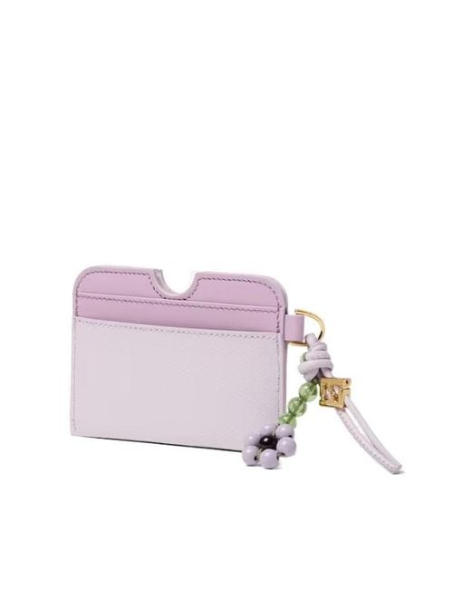 Fendi Pink Ff Diamonds Card Case