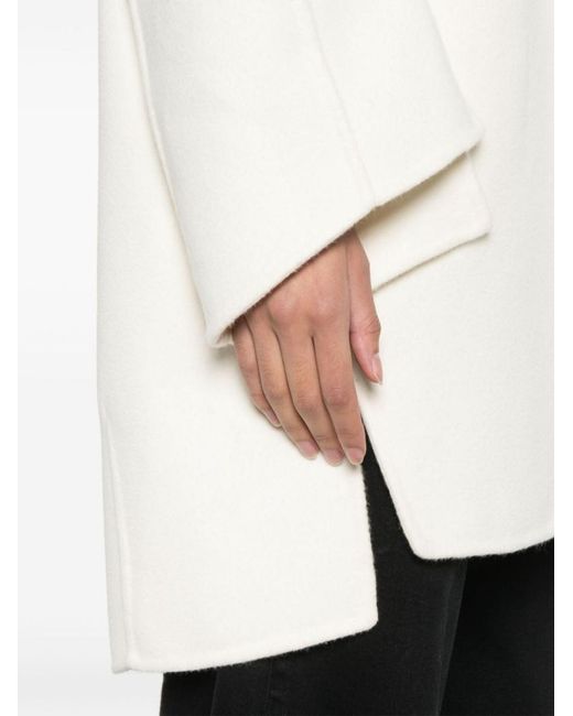 Ermanno Scervino White Collared Coat