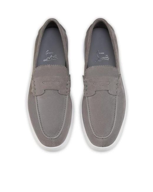 Christian Louboutin Gray Harold I Penny Loafers for men
