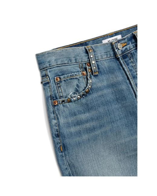 Re/done Blue Jeans With Belt Loops