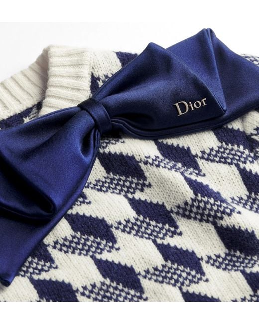 Dior Blue Cropped Sweater