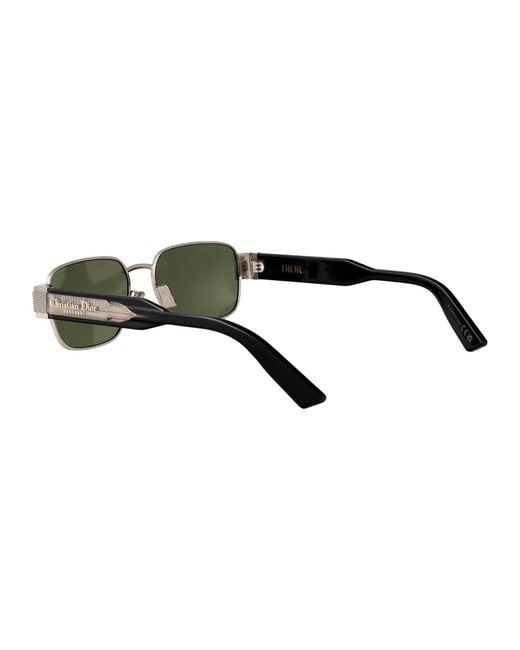 Dior Green Eyewear Rectangular Frame Sunglasses for men
