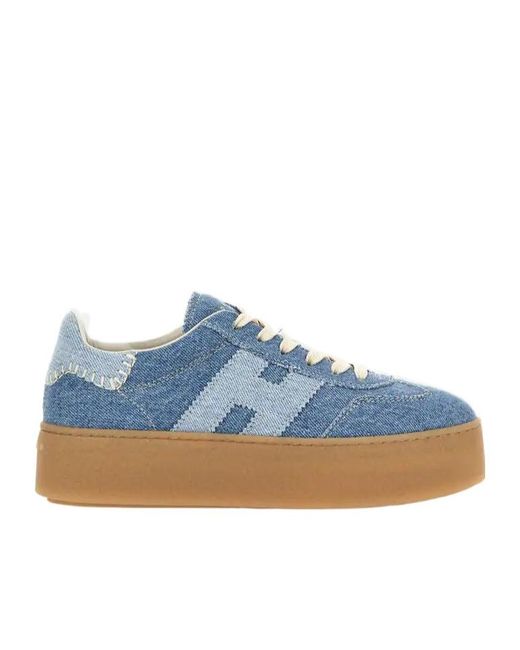 Hogan Blue Cool Platform Sneakers
