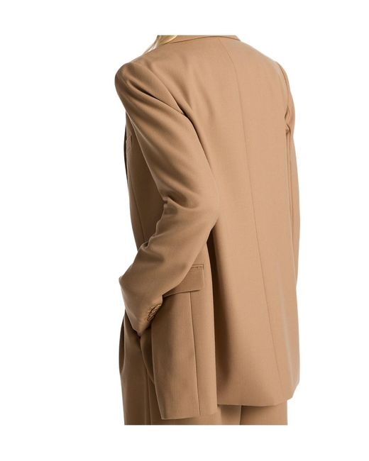 Michael Kors Brown Michael Single-Breasted Long-Sleeved Blazer