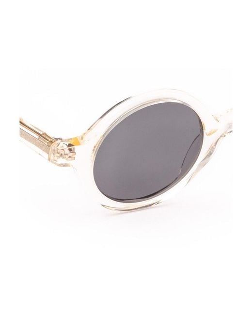 Moscot White Zolman Tinted Sunglasses for men