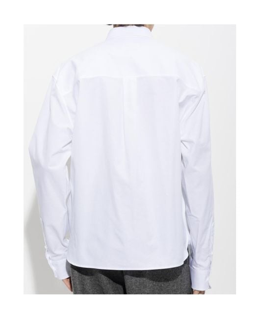 DSquared² White Collared Long-Sleeved Shirt for men