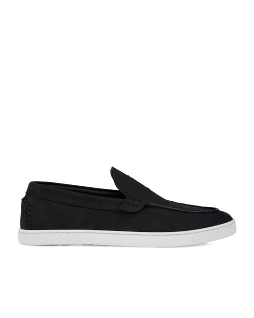Christian Louboutin Black Round-Toe Loafers for men
