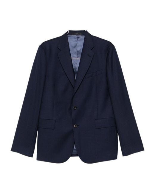 Paul Smith Blue Single-Breasted Suit for men
