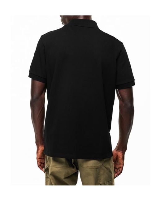 Moncler Black Short Sleeve Polo Shirt for men